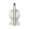 7" White Marble Globe Sleek Orb Decorative Bookends, 2ct.